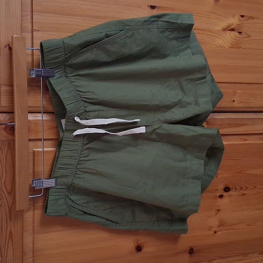 Pact NWT Green Daily Twill Organic Cotton Shorts Size Large - Picture 2 of 8